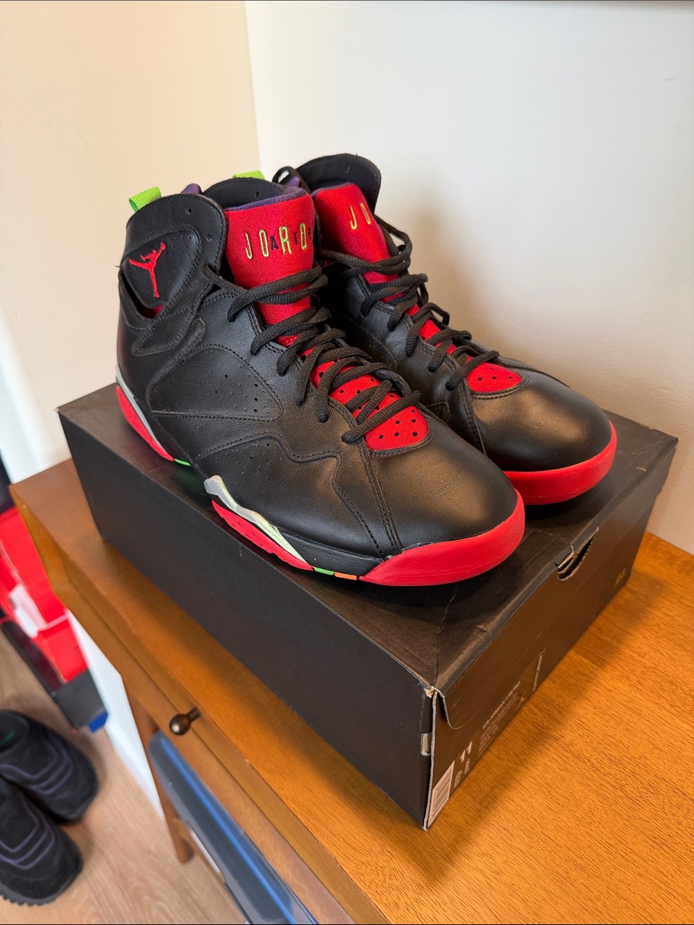 Air Jordan Retro 7 “Marvin the Martian” Men’s Sneakers - Black/Red